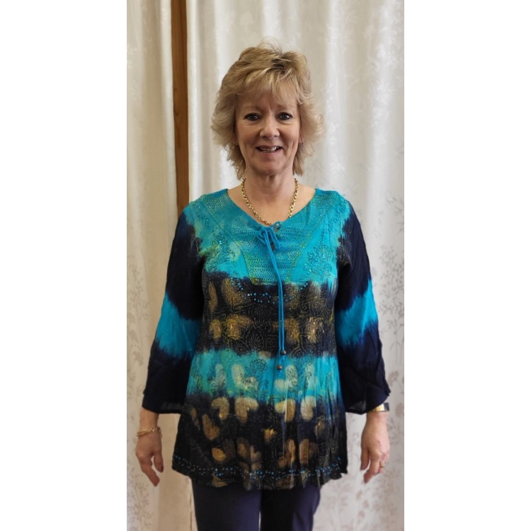 Tie dye tunic top