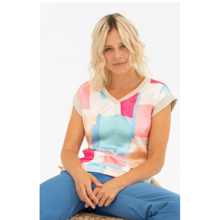 Tinta Hebe V neck top