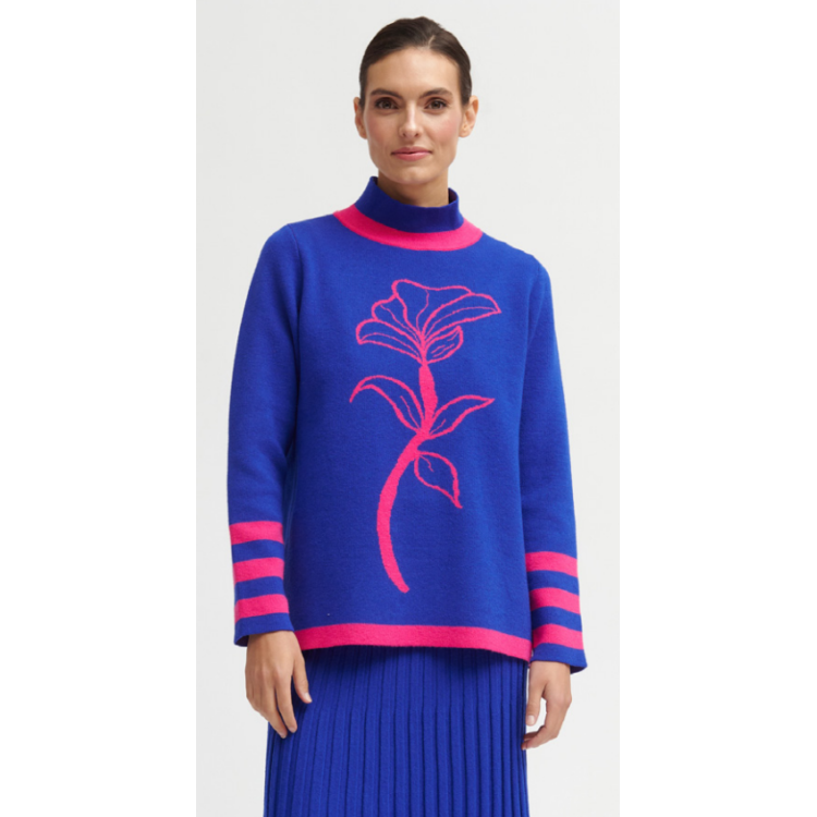 Tinta flower knit Gaby sweater
