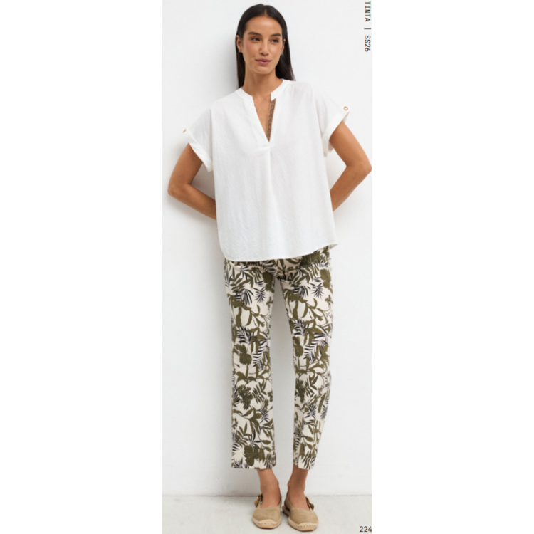 Tinta khaki print Kiana trouser