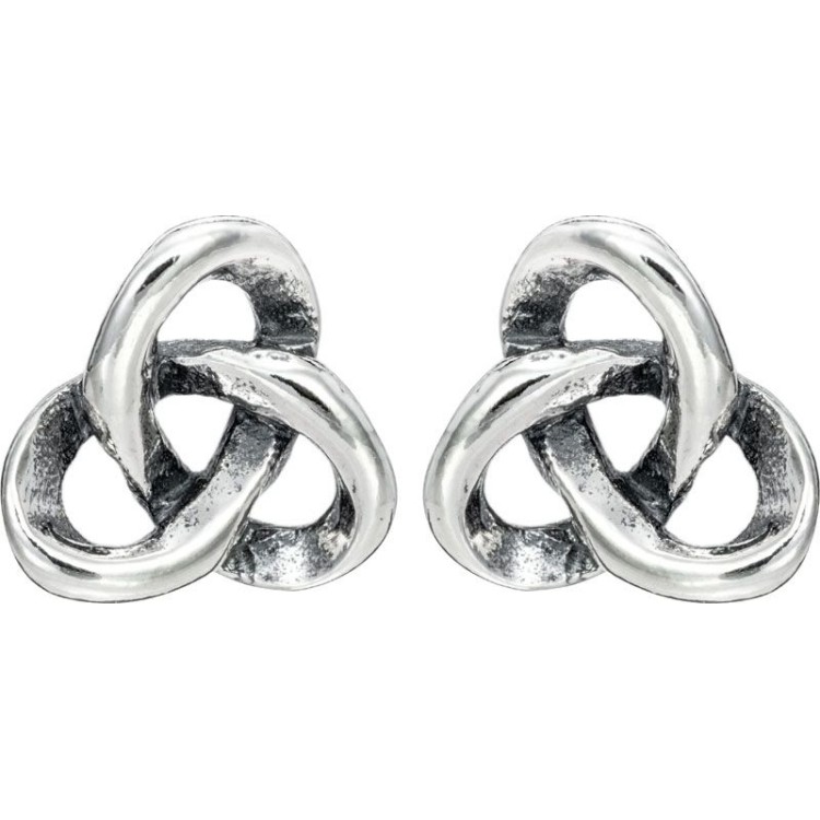 Toucan Celtic 3D Trinity Knot Stud Earrings 5912