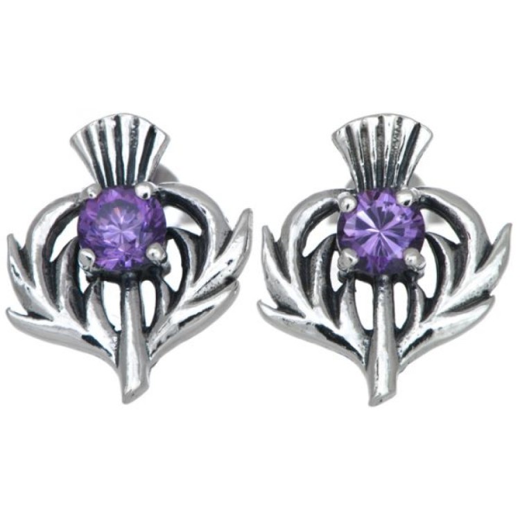 Toucan thistle stud earring 5469