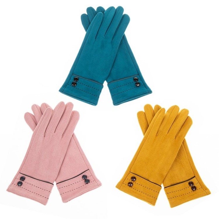 Two button trim glove