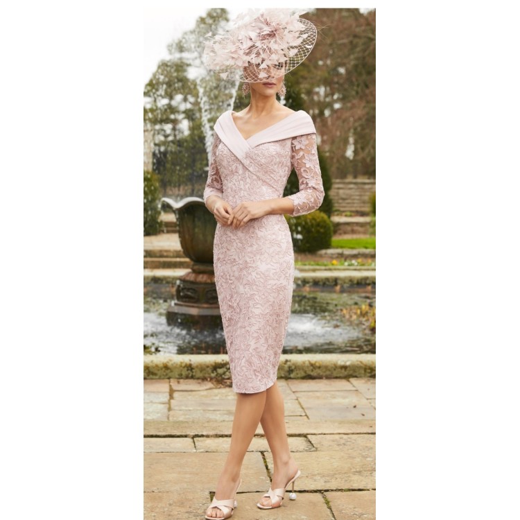 Veni Infantino lace & crepe dress