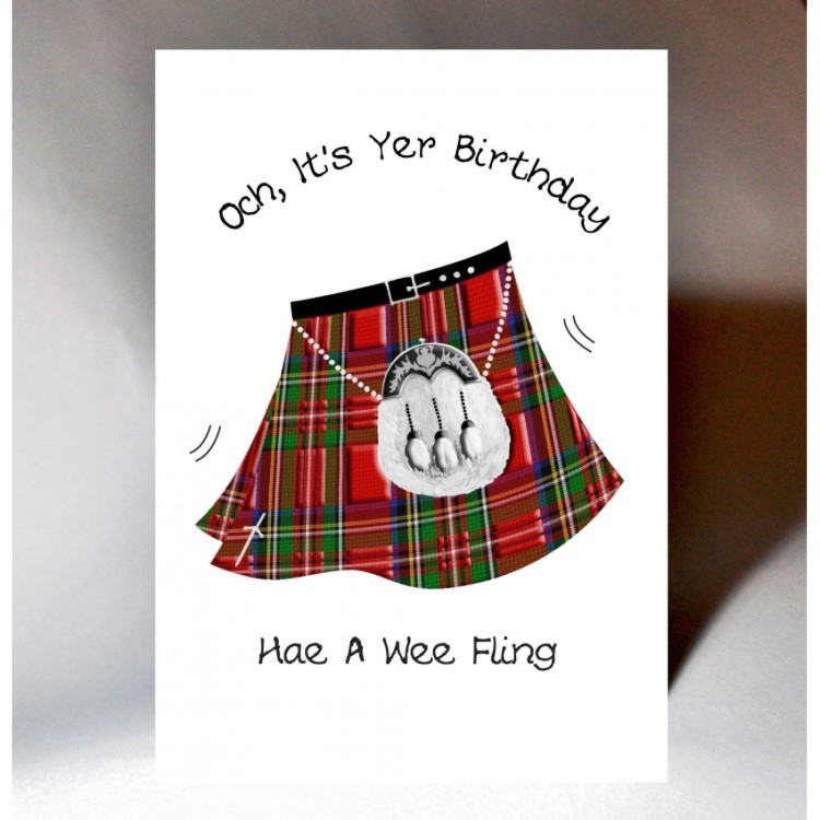  Have a wee fling card