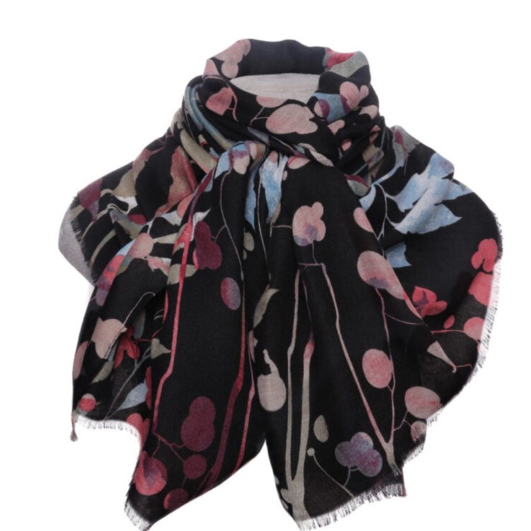 Zelly abstract floral scarf
