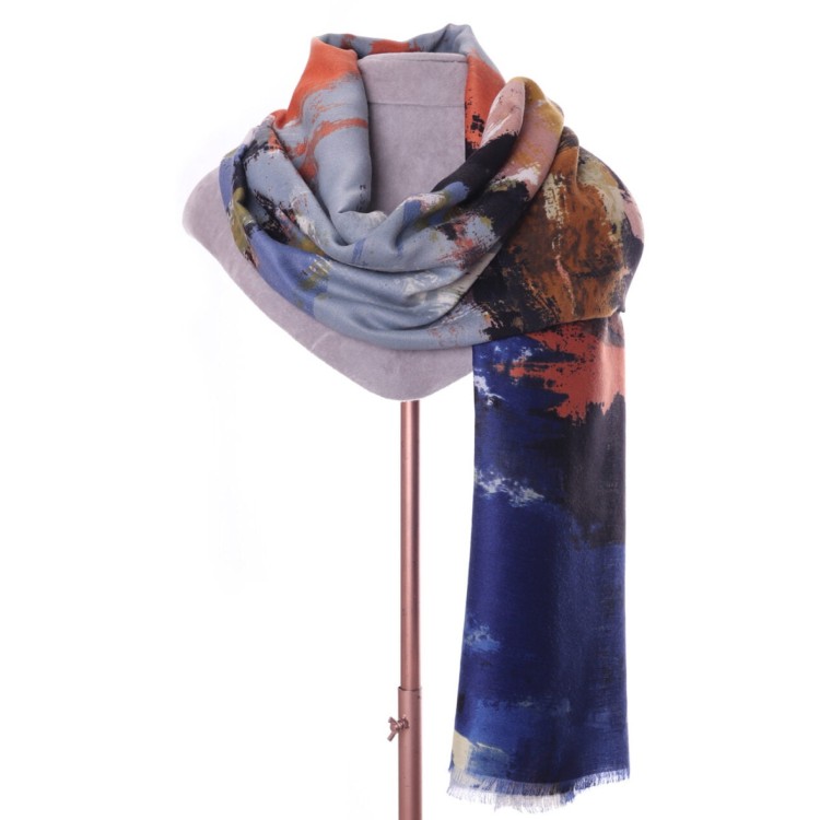 Zelly abstract print scarf